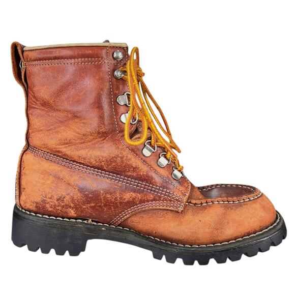 Vintage Weinbrenner Wood N Stream Brown Insulated Hunting Boots Size US 8